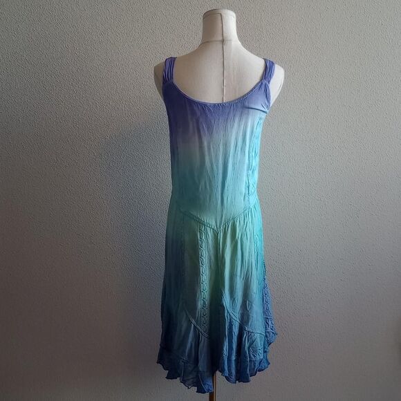 Y2K Beaded Sequin Ombre Corset Mermaid Dress - Picture 2 of 5